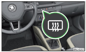 Fig. 47 Tecla para o aquecimento do vidro traseiro