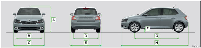 Fig. 221 Dimens&otilde;es do ve&iacute;culo