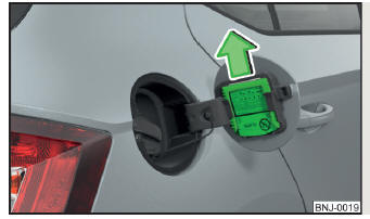 Fig. 164 Local de instalação do raspador para gelo, retirar o raspador para gelo