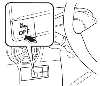 VeÃculos com interruptor do sistema de Monitorização do Ângulo Morto (BSM) OFF