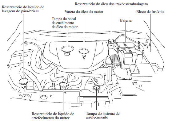 Descrição do Compartimento do Motor