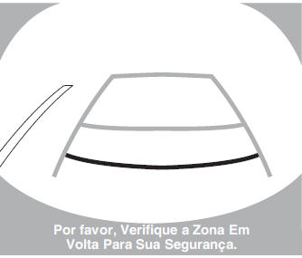 Funcionamento da Monitorização da Traseira do Veículo