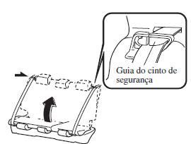 Para colocar as costas do banco na posição original