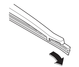 Substituição da Escova do Limpa-Vidro Traseiro (Hatchback)