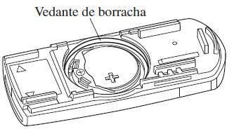 Substituição da pilha da chave