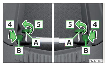 Fig. 106 Montagem do suporte transversal: Apertar os parafusos