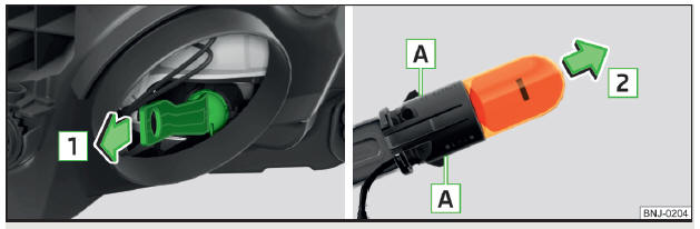 Fig. 214 Substitua a lâmpada incandescente do pisca-pisca