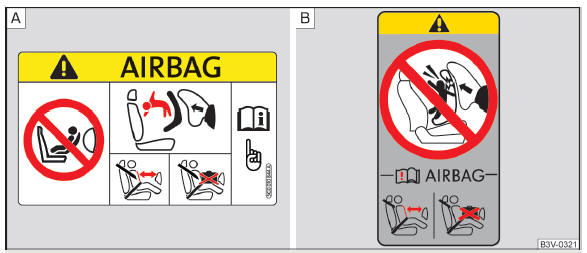 Fig. 11 Autocolantes com avisos